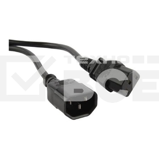 Кабель Hyperline PWC-IEC13-IEC14-1.0-BK Кабель питания монитор-компьютер IEC 320 C13 - IEC 320 C14 (3x0.75), 1 м