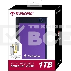 Внешний жесткий диск Transcend USB 3.0 1Tb TS1TSJ25H3P StoreJet 25H3P (5400 об/мин) 2.5