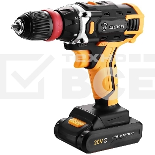 Дрель-шуруповерт Deko DKCD20FU-Li 063-4176, Аккумуляторная, 20В