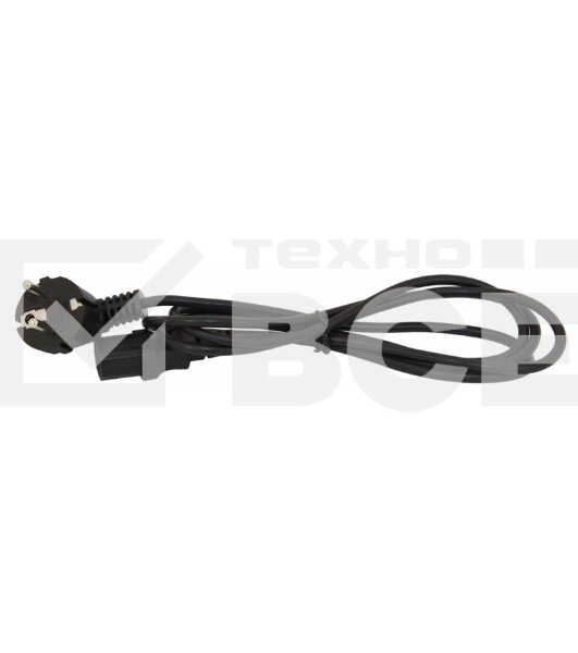 Кабель питания Cord Power Gembird/Cablexpert PC-186 / 1.8м, Schuko- C13, 6А, черный, с зазем.