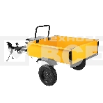 Прицеп для мотоблока TT-500, оцинк., груз. 500 кг, рег. сцепка, колеса 4.00-10, в упаковке Denzel, фото9