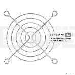 Решетка для вентилятора 80x80 ExeGate EG-080MR (80x80 мм, металлическая, круглая, никель), фото2