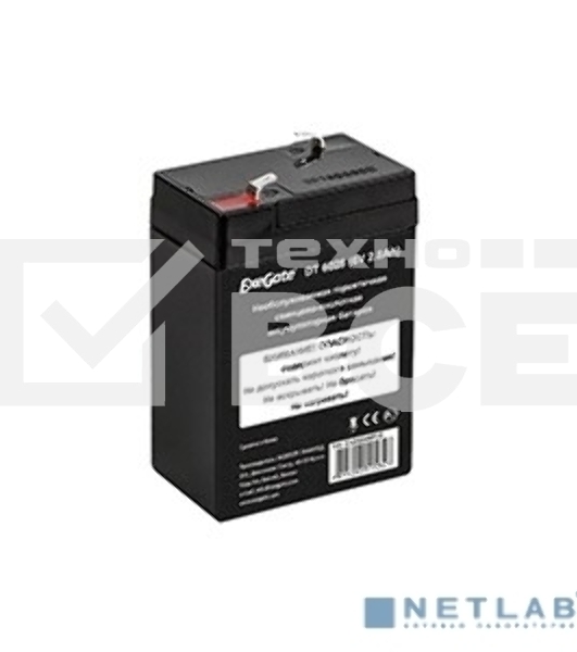 Батарея ExeGate DT 6028 (6V 2.8Ah), клеммы F1