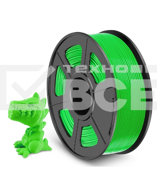 Филамент NVPRINT PETG Green для 3D печати диаметр 1.75мм  длина 330 метров  масса 1 кг