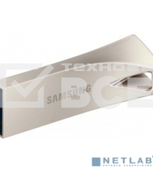Флешка USB R/W 64Gb USB Drive <USB 3.1> Samsung BAR Plus (up to 300Mb/s) (MUF-64BE3/APC) серебристый