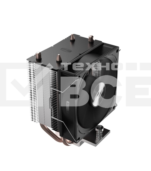 Кулер для процессора PCCooler R200 S115X/1200/1700/AM4/AM5 (TDP 110W, 90mm Non LED Fan, 2 тепловые трубки 6мм, 2200RPM, 28,3dBa)