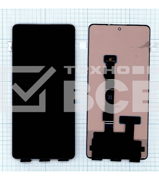 Дисплей для Xiaomi Poco X5 Pro, Redmi Note 12 Pro в сборе с тачскрином (original) черный