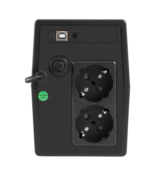 ИБП ExeGate Power NB-800.LED.AVR.2SH.USB (800VA/480W, LED, AVR, 2*Schuko, USB, батарея 12V 9Ah, Black)
