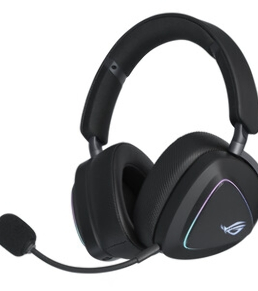 Гарнитура ASUS ROG Delta II чёрный, беспроводная + проводная, Bluetooth, подсветка