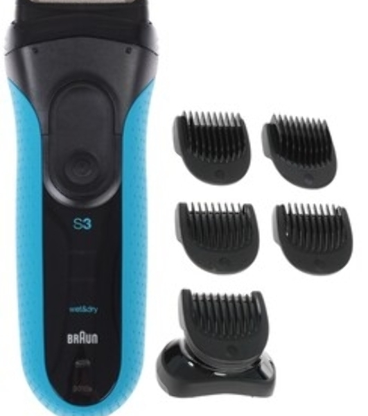 Электробритва сетчатая Braun 3010BT синий/черный