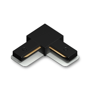 GL7164 BK черный матовый коннектор угловой для однофазного шинопровода Standard 220V NEW 70*70*20