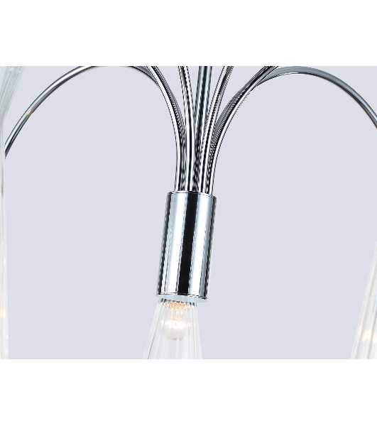 Люстра Ambrella light LH55653/7 СH/CL хром/прозрачный E14*7 max 40W D745*460