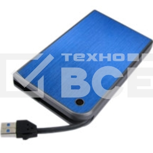 Внешний корпус для HDD/SSD AgeStar 3UB2A14 SATA II пластик/алюминий синий 2.5