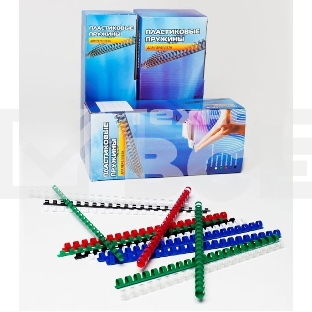 Пружины для переплета пластиковые Office Kit 14мм (на 91-110 листов) черный (100шт) (BP2040)