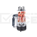 Электрошашлычница Centek CT-1460 1000Вт, Керам нагр, Рецепты, 5 шамп (310мм), вращ 12раз/мин+ колба!, фото6