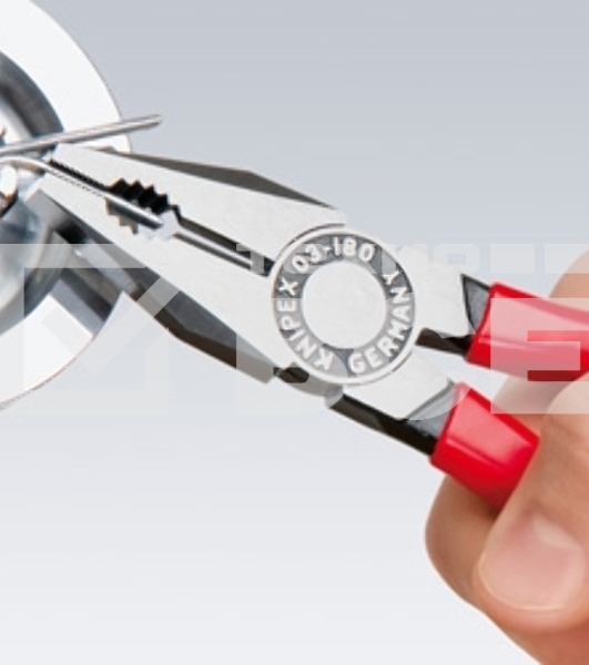 Пассатижи KNIPEX 0302180180мм ручки с двухцветными многокомпонентными чехлами