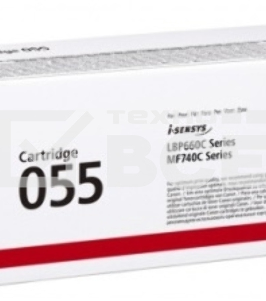 Картридж лазерный Canon 055 BK (3016C002) черный (2300 стр.) для Canon i-SENSYS серий MF740, LBP660