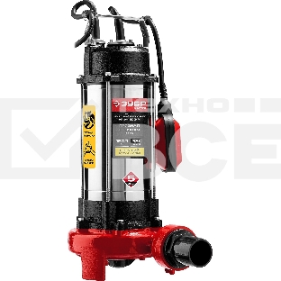 Насос ЗУБР НПФ-1500-Р фекальный погружной 1500Вт пропускная способность 380 л/мин напор 15м чугунн