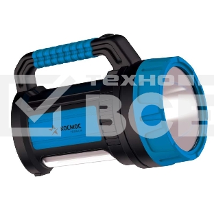 Фонарь светодиодный аккум. KOSMOS premium 7W LED зарядное устройство 220/12В USB зарядка телефона КОСМОС KOSACCU9107WUSB