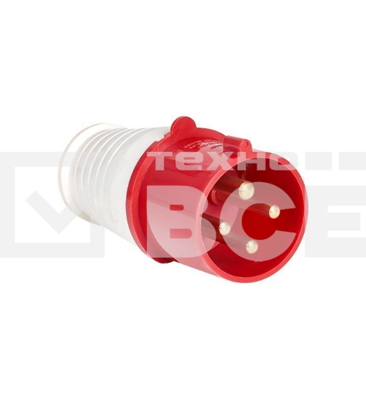 Вилка эл. каб. 16А 3P+РЕ 380В IP44 (014) EKF ps-014-16-380
