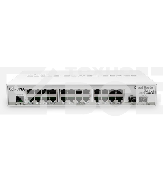 Коммутатор Mikrotik CRS326-24G-2S+IN with 800 MHz CPU, 512MB RAM, 24xGigabit LAN, 2xSFP+ cages, RouterOS L5 or SwitchOS (dual boot), desktop case, PSU