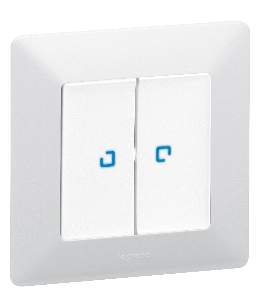 Выключатель двухклавишный 10А 2 Valena IN'MATIC. 50В. Безвинтовые зажимы Valena IN'MATIC. Выключатель двухклавишный 10А 250В. Безвинтовые зажимы