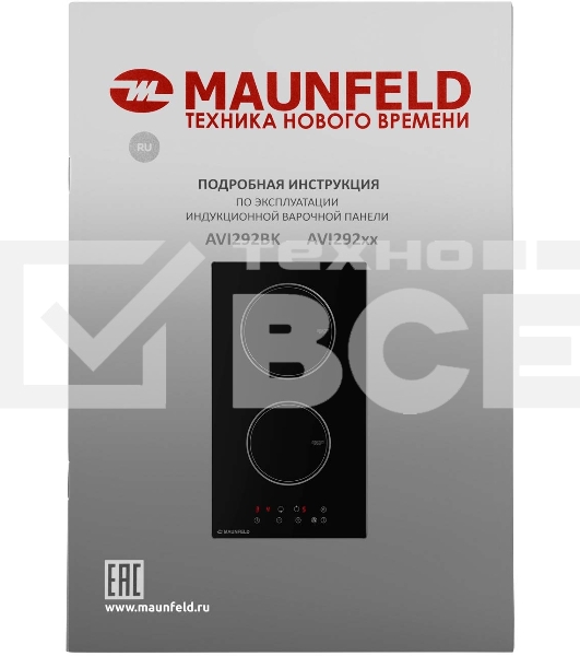 Индукционная варочная панель Maunfeld AVI292BK