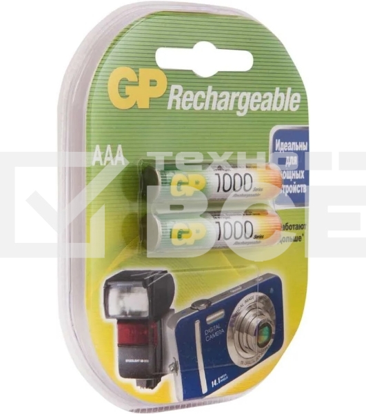 Аккумулятор GP 100AAAHC-CR2 1000mAh AAA 2шт