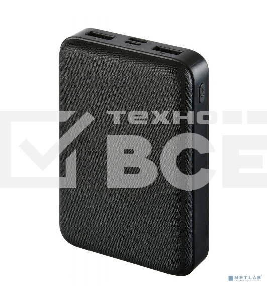 Портативный аккумулятор Buro T4-10000-B Li-Pol 10000mAh 2A+1A черный 2xUSB