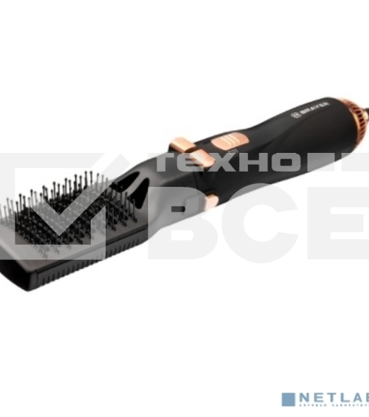 Фен-щётка BRAYER BR3132 черный/золотистый, 1200 Вт, 25/38 мм