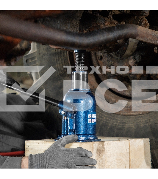 Домкрат гидравлический бутылочный телескопический, 10 т, подъем 180-430 мм Stels