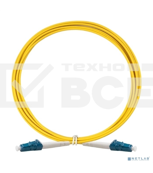 Патч-корд волоконно-оптический ExeGate FC-S-9-LC-LC-3M-LSZH (Шнур ВО SM 9/125 (OS2/G.652.D), LC/UPC-LC/UPC, Simplex, LSZH, 3м)