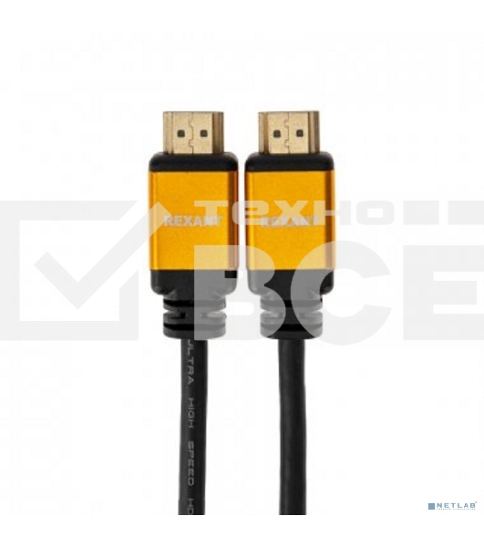 Кабель REXANT HDMI - HDMI 2.1 длина 1.5 метра GOLD