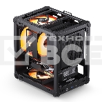 Компьютерный корпус JONSBO C6-ITX Black ITX без БП, боковая панель из закаленного стекла, mini-ITX, черный, фото4