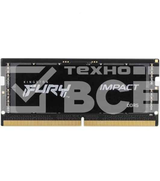 Оперативная память Kingston Fury Impact, DDR5, 32GB (1x32GB), 5600MHz, CL40, SO-DIMM