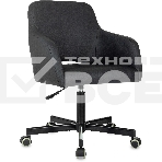 Кресло офисное Бюрократ CH-380M черный, эко.кожа, крестов. металл, фото12