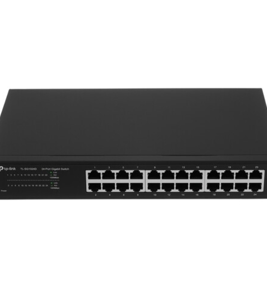 Коммутатор сетевой TP-Link SMB TL-SG1024 Коммутатор 24LAN 10/100/1000Mb/s Unmanagersd Gigabit Rackmount Switch