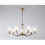 Люстра Ambrella light LH57093/7 BS/FR латунь/белый матовый E14/7 max 40W D840*790, фото5