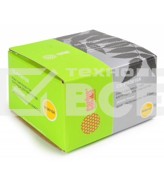 Картридж лазерный Cactus CS-PH3010X (106R02183) черный (2300 стр.) для Xerox Phaser 3010/ WorkCentre 3045