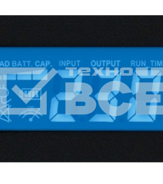 Источник бесперебойного питания Line-Interactive CyberPower PR1000ELCDRT1U 1000VA/800W USB/RS-232/EPO/SNMPslot (6 IEC С13)