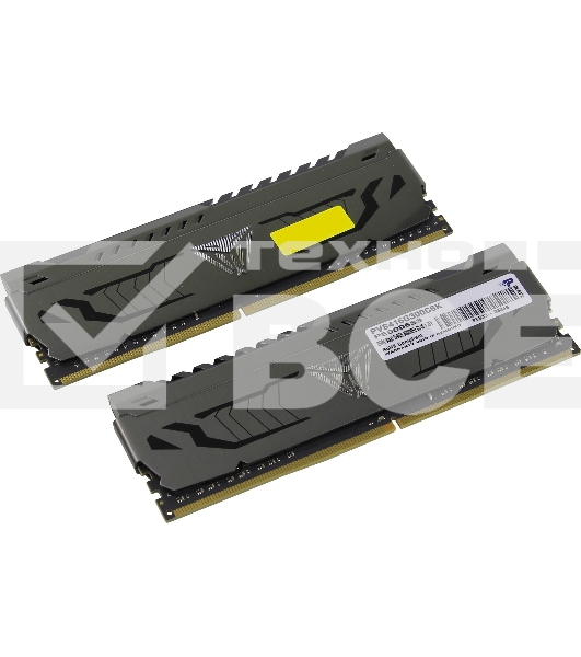 Оперативная память Patriot Viper Steel, DDR4, 16GB (2x8 GB), 3000 MHz, CL16, радиатор, чёрный