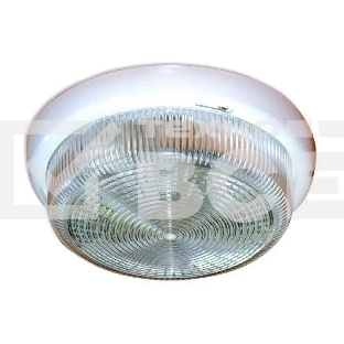 Светильник ЭЛЕТЕХ НБО 23-60-001 'Раунд' d200 1х60Вт E27 IP44 корпус бел.