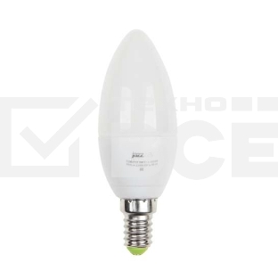 Лампа светодиодная PLED-ECO-C37 5Вт свеча 4000К белый E27 400лм 230В JazzWay 2855329A