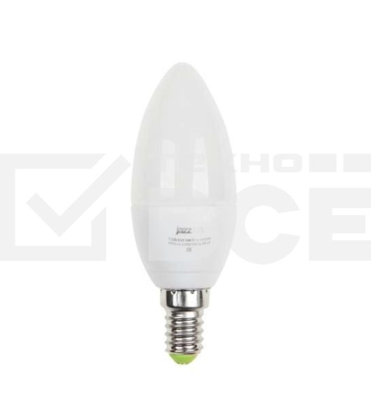Лампа светодиодная PLED-ECO-C37 5Вт свеча 4000К белый E27 400лм 230В JazzWay 2855329A