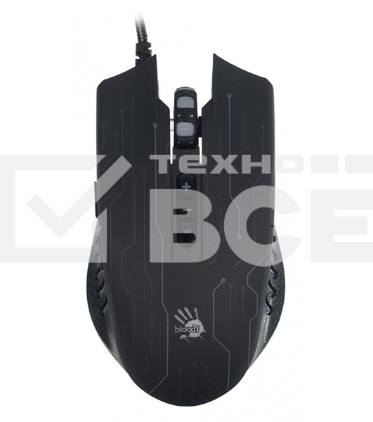 Мышь проводная A4Tech Bloody Q82 черный, 3200 dpi, USB, кнопки - 8