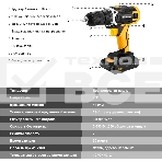 Аккумуляторная дрель DEKO DKCD20FU-Li (063-4103) 20В 1.5Ahx2 63 с набором 63 предмета в кейсе, фото7