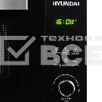 Микроволновая печь Hyundai HYM-D2073 черный, 23 л, 800 Вт, переключатели - кнопки, поворотный механизм, фото9