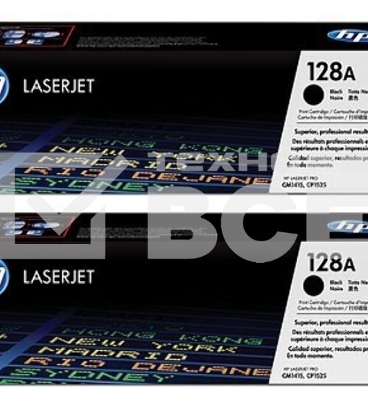 Картридж лазерный HP CE320AD 128A черный двойная упаковка для CLJ Pro CM1415FN/CM1415FNW/CP1525N/CP1525NW 2 x 2 000 стр.