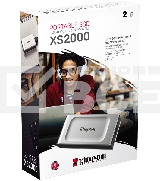 Портативный твердотельный накопитель Kingston 2TB Portable SSD XS2000
