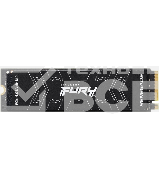 Накопитель SSD Kingston Fury Renegade SFYRD/2000G, 2 ТБ, M.2 2280, PCIe 4.0 x4, NVMe, R/W 7300/7000, с радиатором